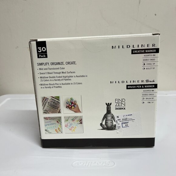 NEW Zebra Mildliner Double-Ended Creative Markers 30-Pack Colorful - Picture 8 of 8